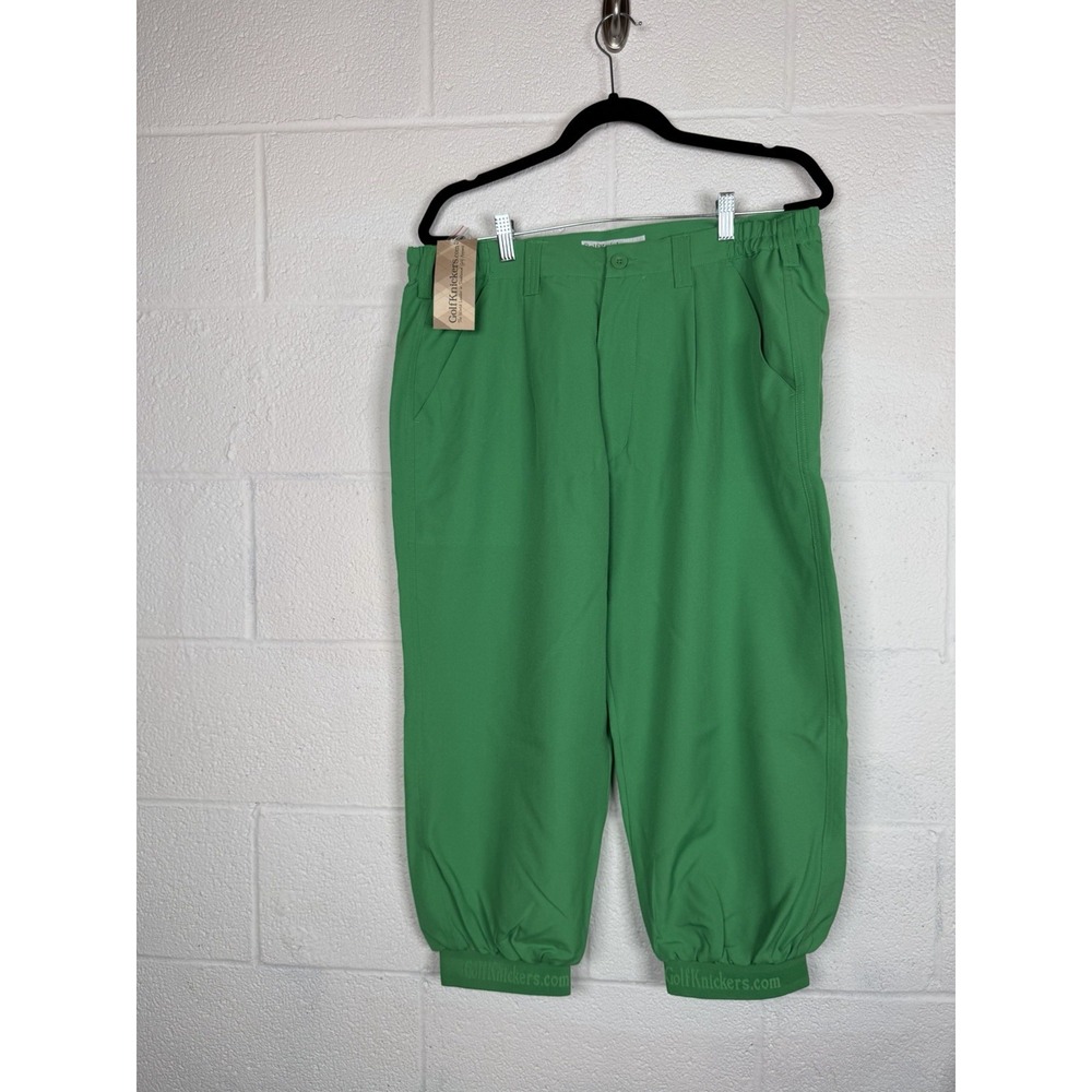GolfKnickers Par 3 Green Golf Knickers Pants Men's Size 36 NWT Plus Fours